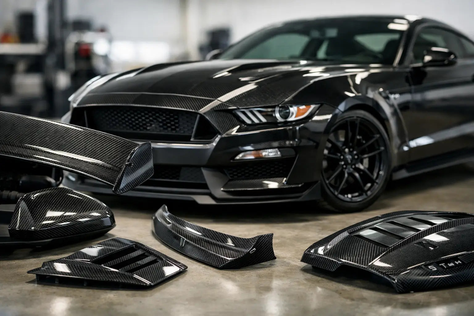 Mustang carbon fibre parts that earn their place