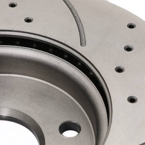 Ford Fiesta ST150 Upgraded Front Drilled and Grooved Discs