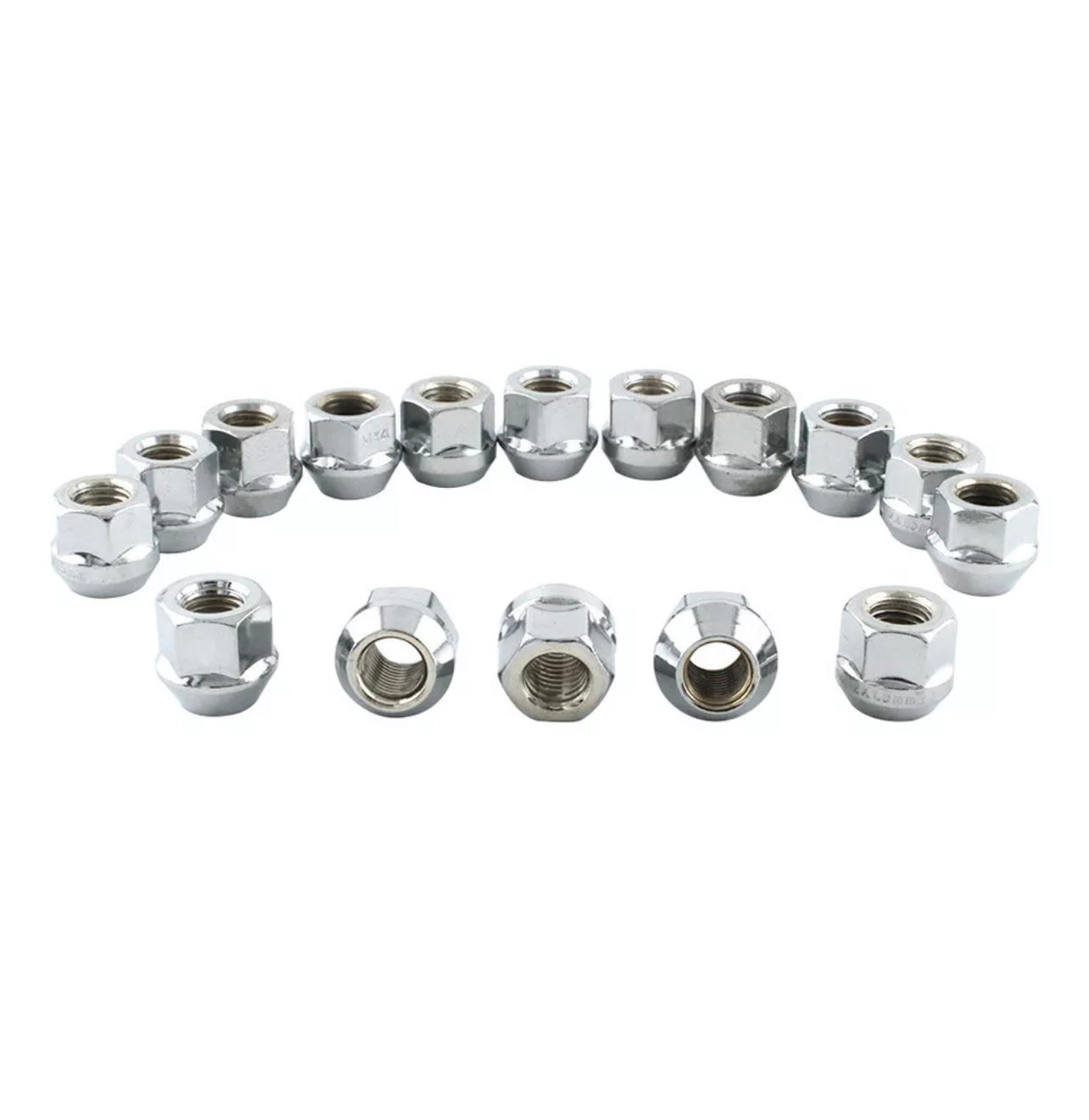 Set of 16 Wheel Nuts M12 x 1.5 19mm