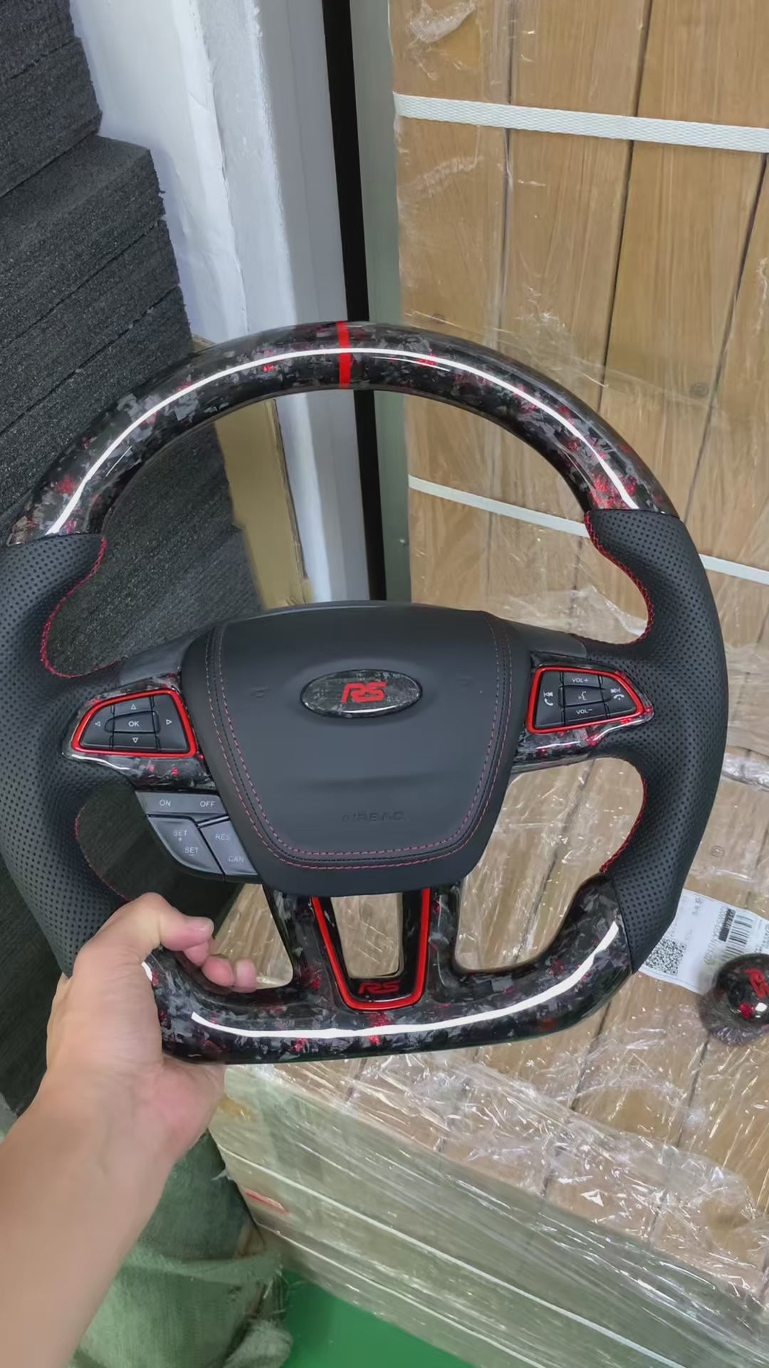 Ford Focus MK3 ST/RS Carbon Fibre Steering Wheel