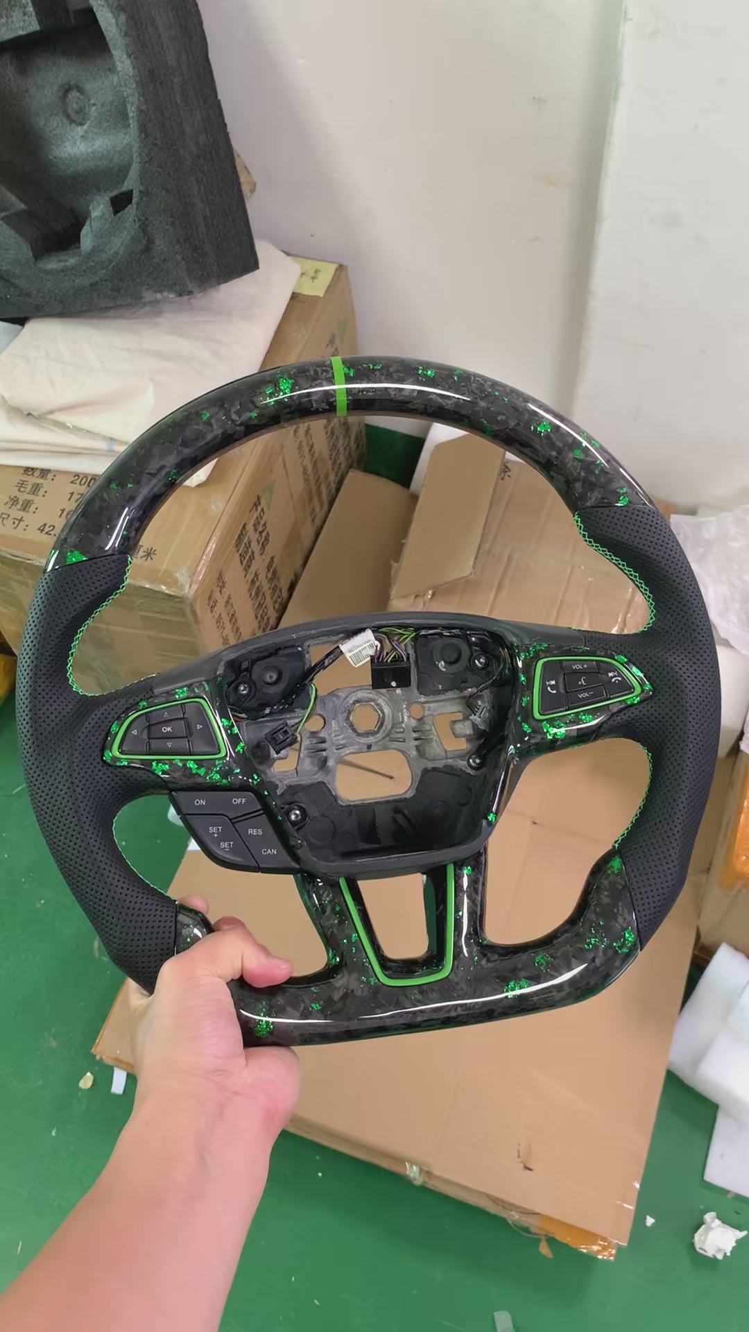 Ford Focus MK3 ST/RS Carbon Fibre Steering Wheel
