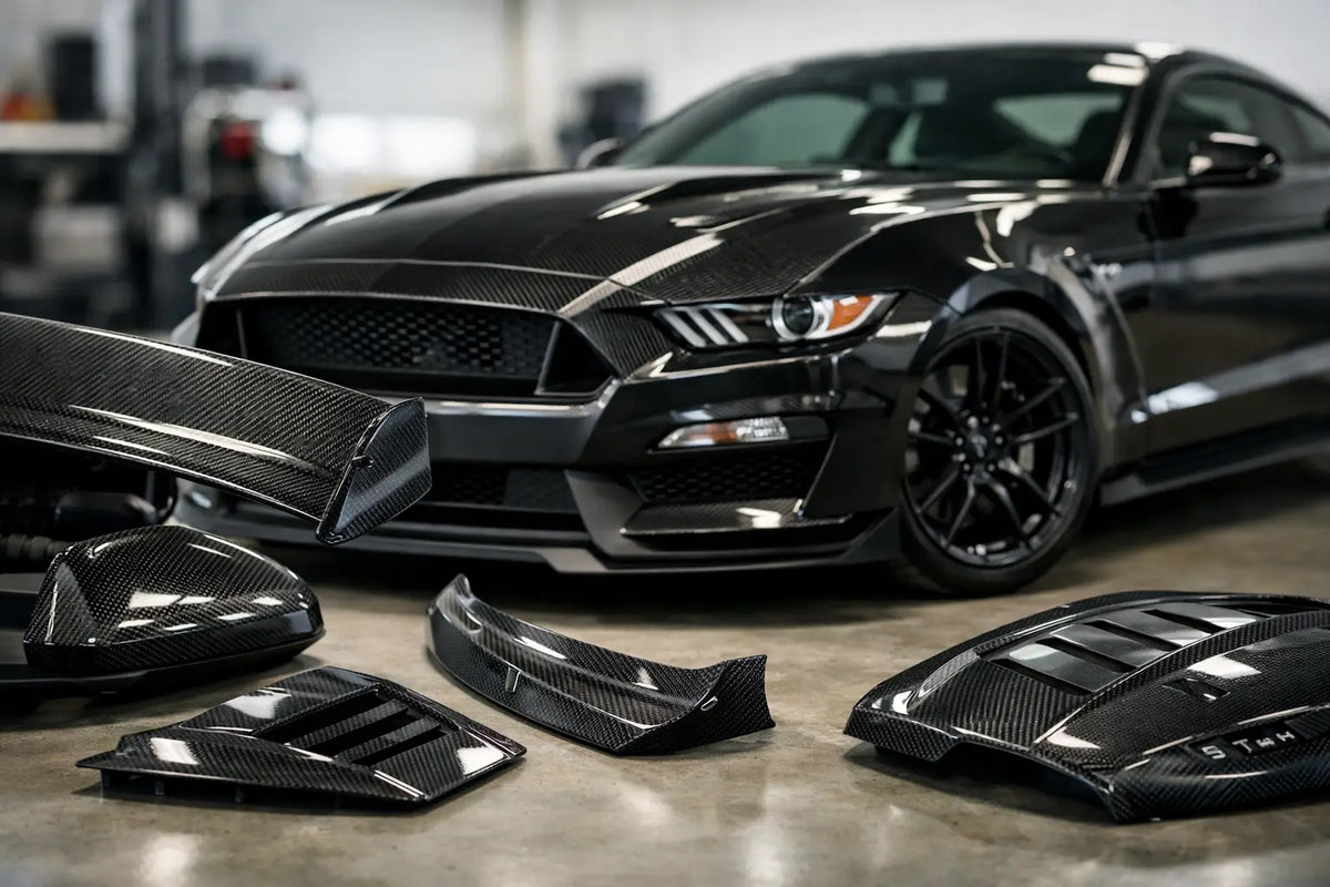 Mustang carbon fibre parts that earn their place