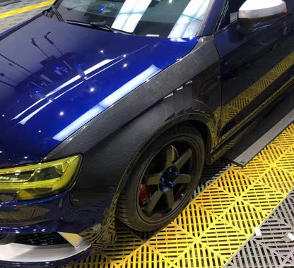 Audi A3/S3/RS3 Carbon Vented Fender Pair