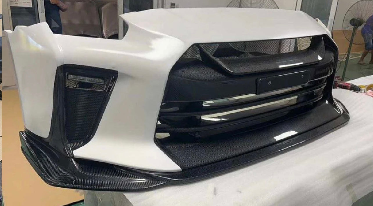 Nissan GTR R35 TS Style Front Bumper Replacement