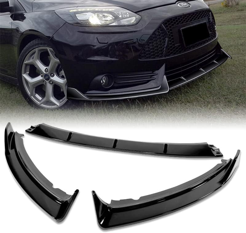 Ford Focus ST 2012-2014 Front Splitter Kit Gloss Black