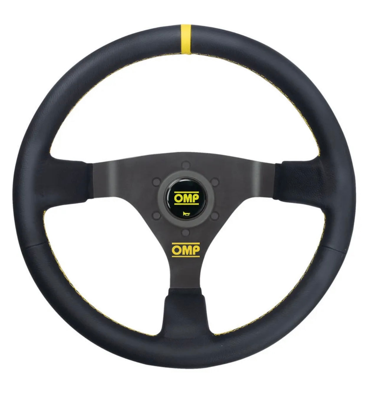 OMP Racing WRC Steering Wheel Black Leather OD/1980/N